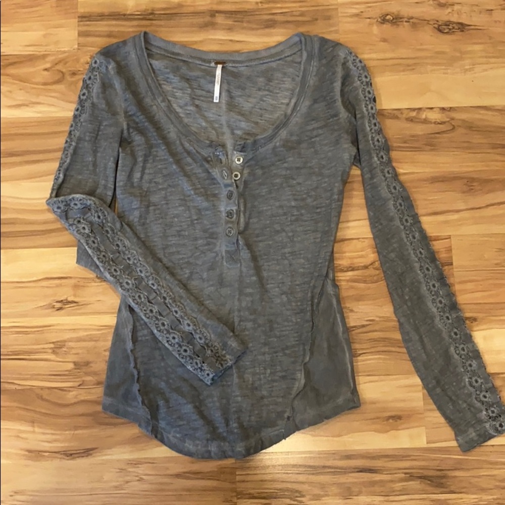 Free People grey long sleeve